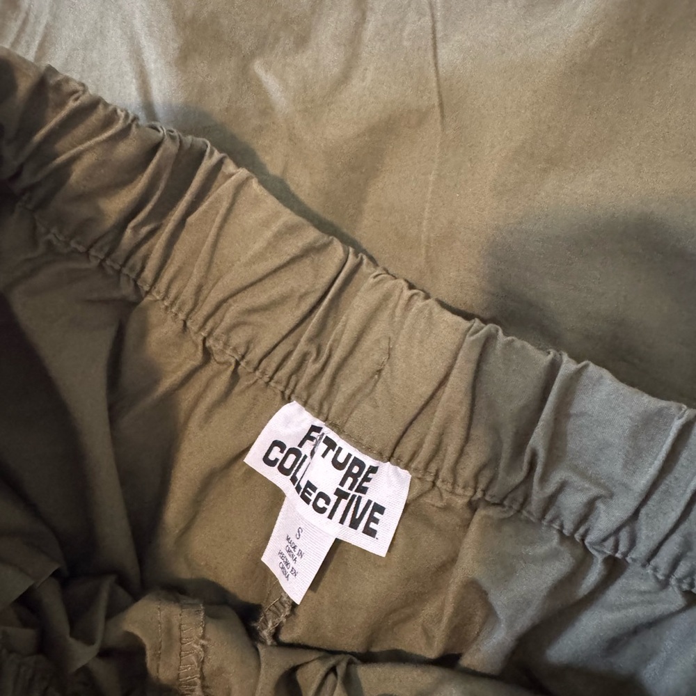 Future Collective Olive Green Women's jogger pants - Picture 3 of 4
